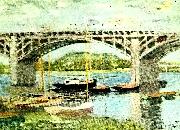 Claude Monet bron vid argenteuil Spain oil painting artist